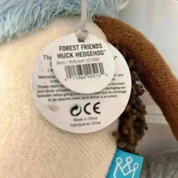 Two 3-6m Baby Boy Onesies and  a Manhattan Toy Company Hedgehog Stuffed Animal - Picture 7 of 10